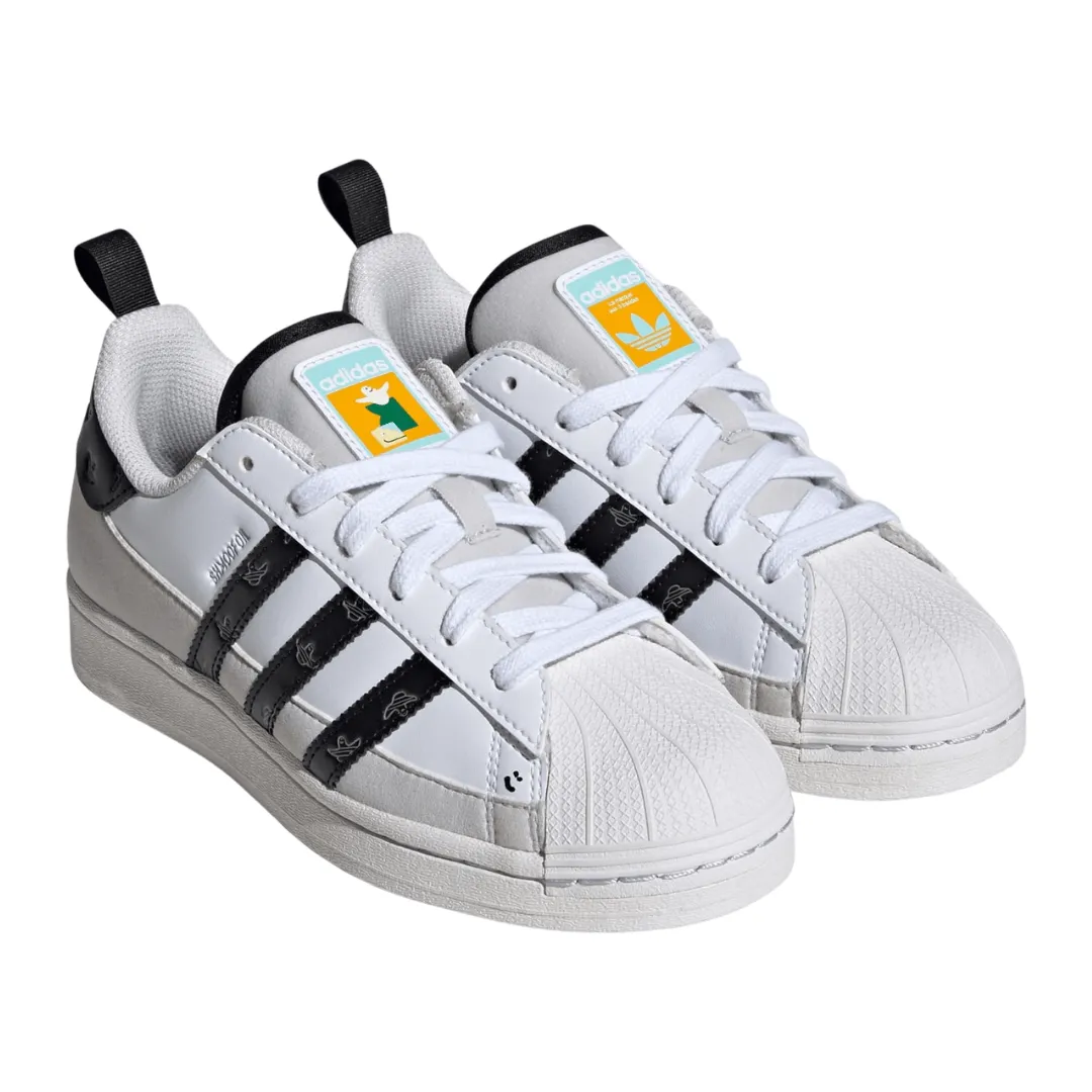 Adidas - Kid's Shmoofoil Superstar - Cloud White / Core Black / Grey Two