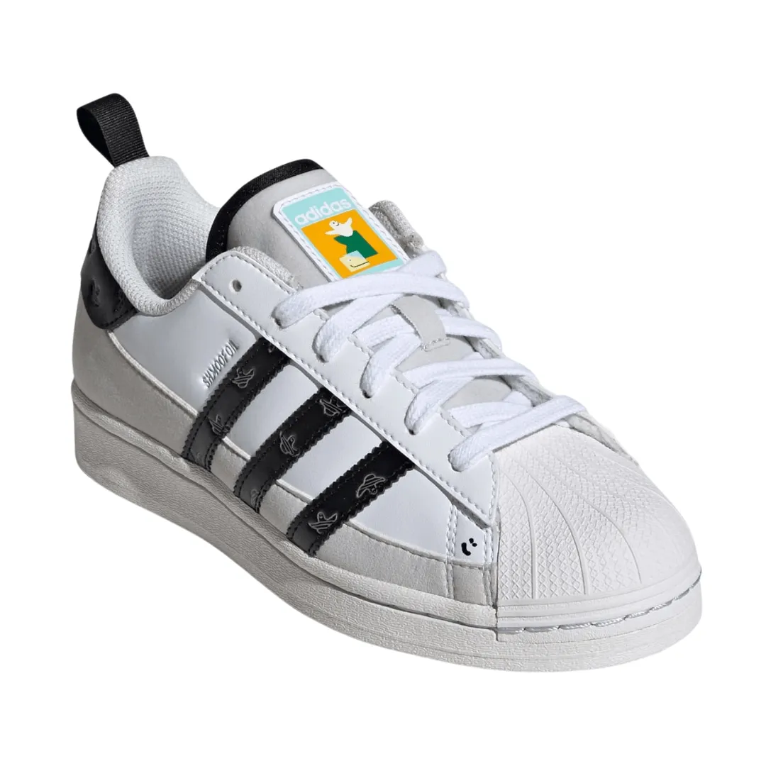 Adidas - Kid's Shmoofoil Superstar - Cloud White / Core Black / Grey Two
