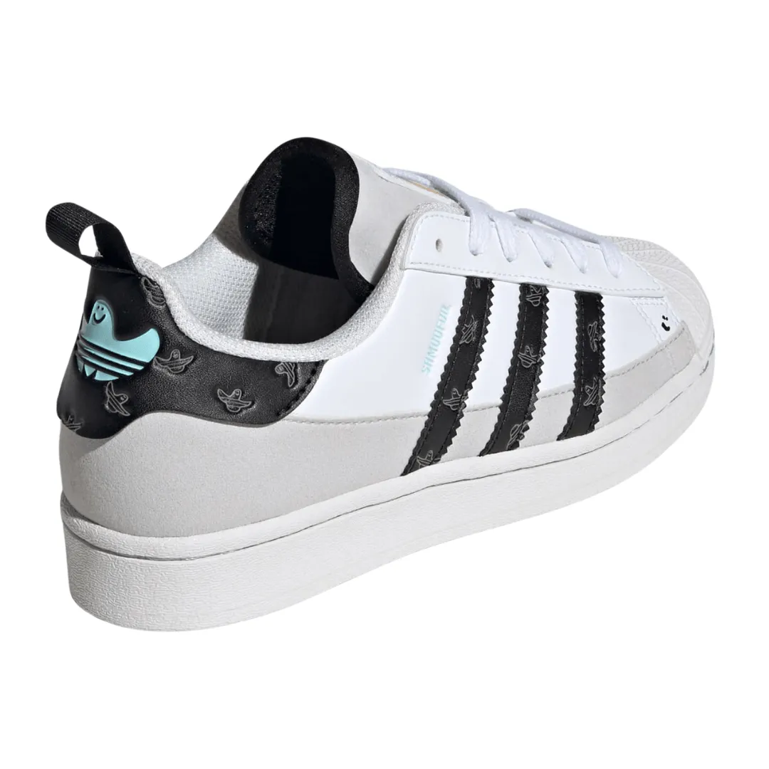 Adidas - Kid's Shmoofoil Superstar - Cloud White / Core Black / Grey Two