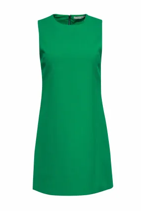 Alice & Olivia - Emerald Sheath Dress w/ Exposed Back Zipper Sz 2