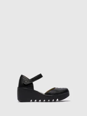 Ankle Strap Sandals BISO305FLY MOUSSE BLACK