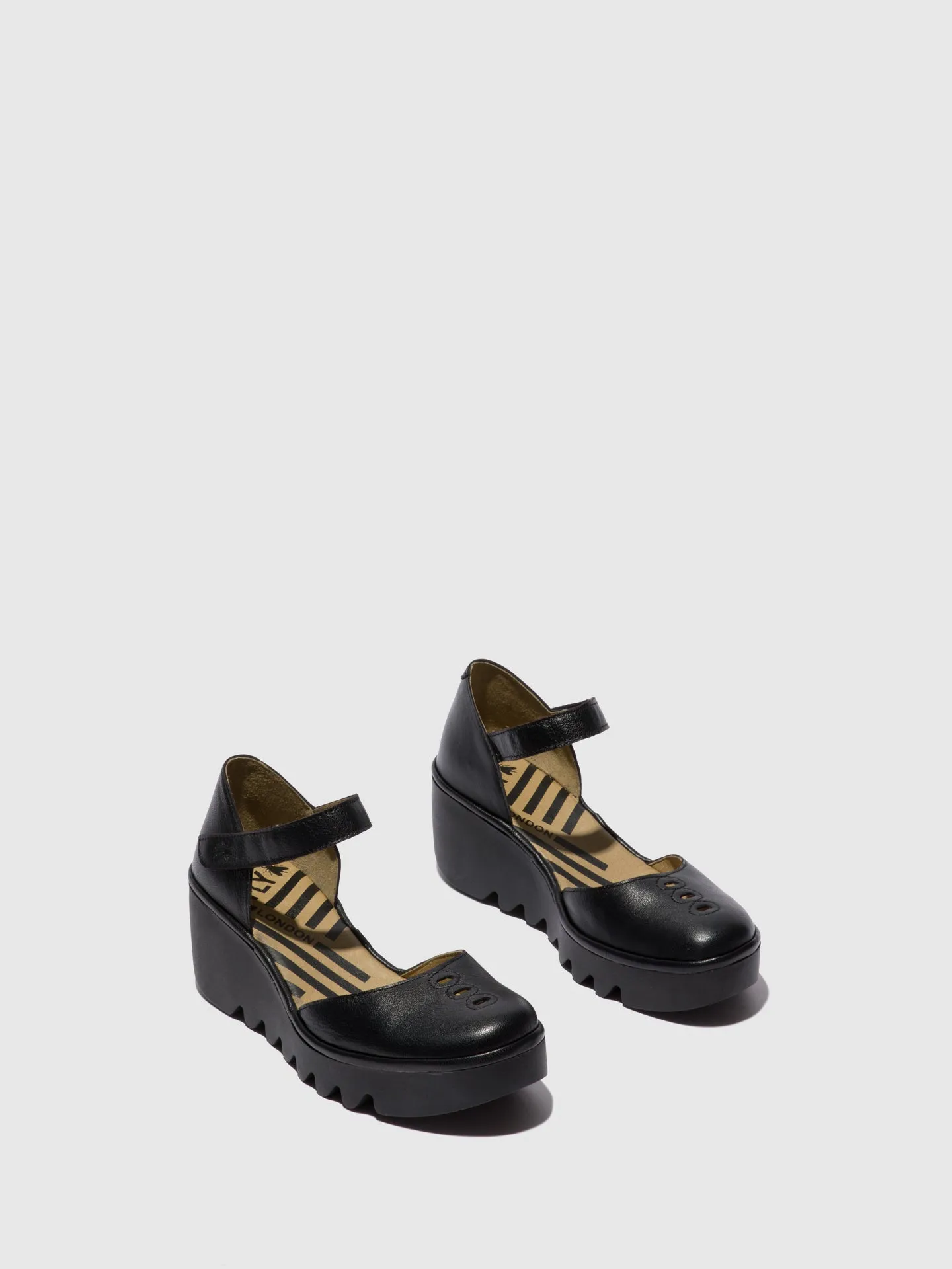 Ankle Strap Sandals BISO305FLY MOUSSE BLACK