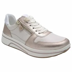 Ara Womens Cream Lace-up Sapporo Sneakers 12-27540-07