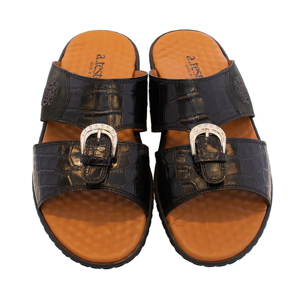 A.Testoni Sandal Black
