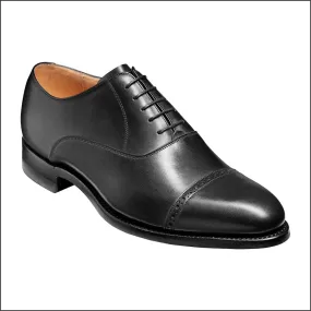 Barker Burford Black Calf Oxford Toe Cap@