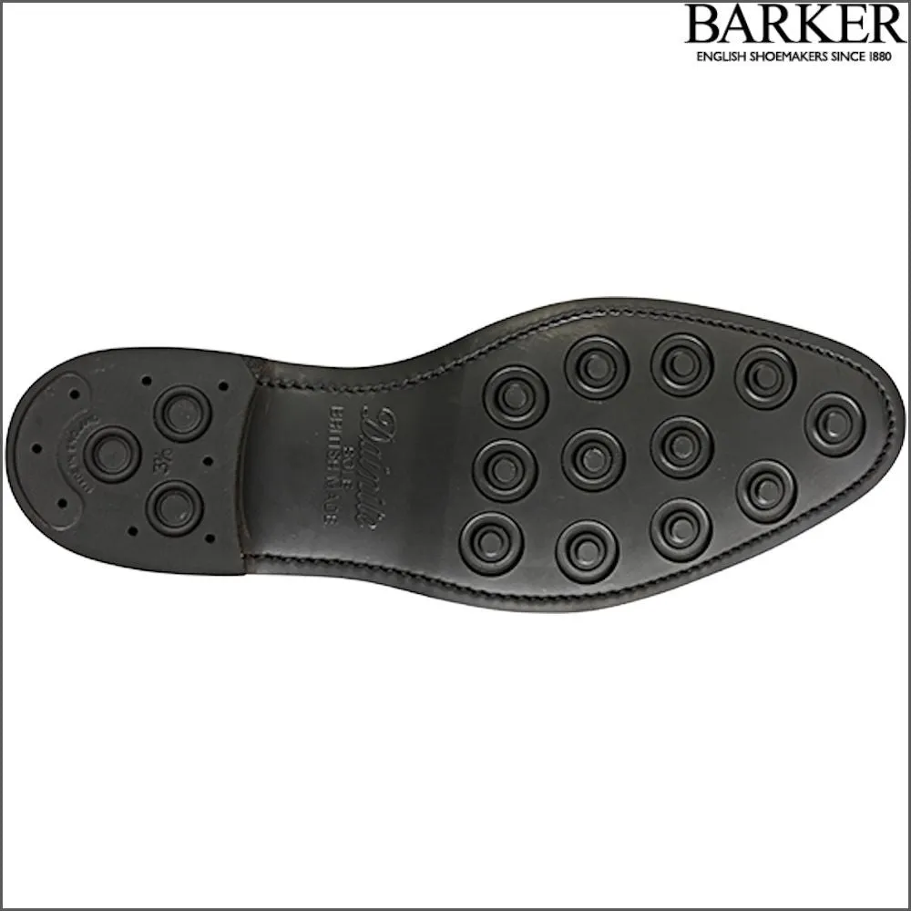 Barker Burford Black Calf Oxford Toe Cap@