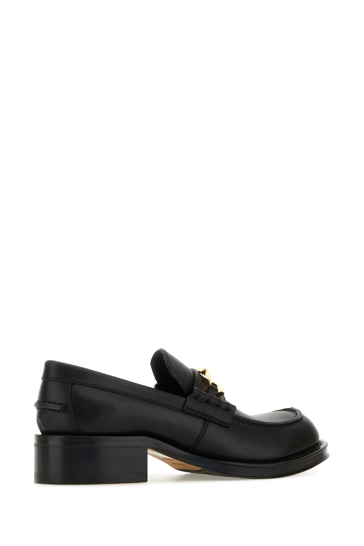 Black leather Medley loafers