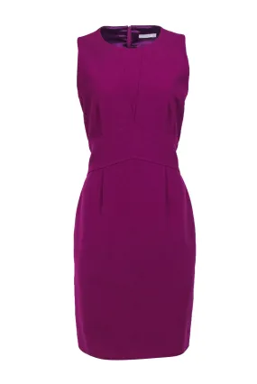 Boss Hugo Boss - Magenta Fitted Sheath Dress w/ Defined Waistline Sz 8