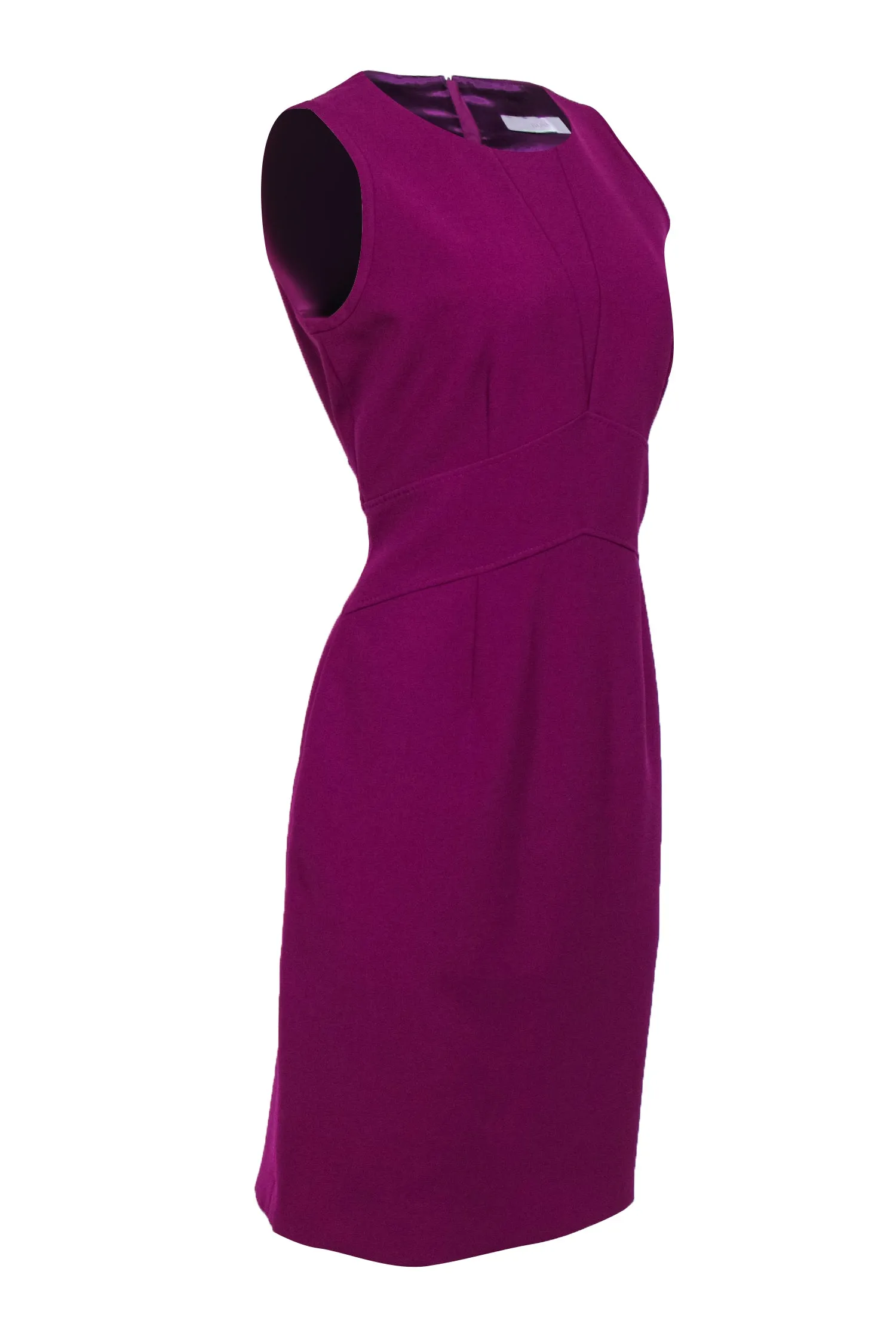 Boss Hugo Boss - Magenta Fitted Sheath Dress w/ Defined Waistline Sz 8