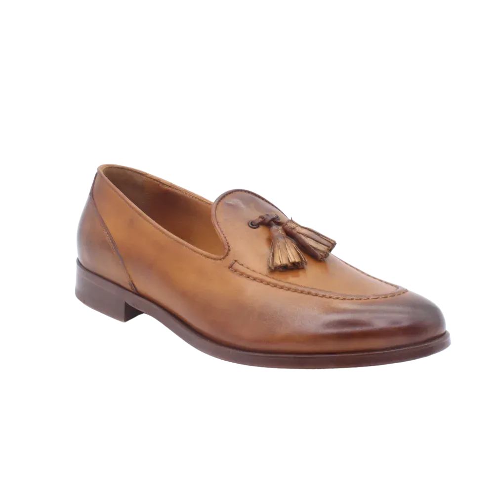 BRD10687 Womens' Moccasin in Calf Leather Siena Tan (BRD10687)