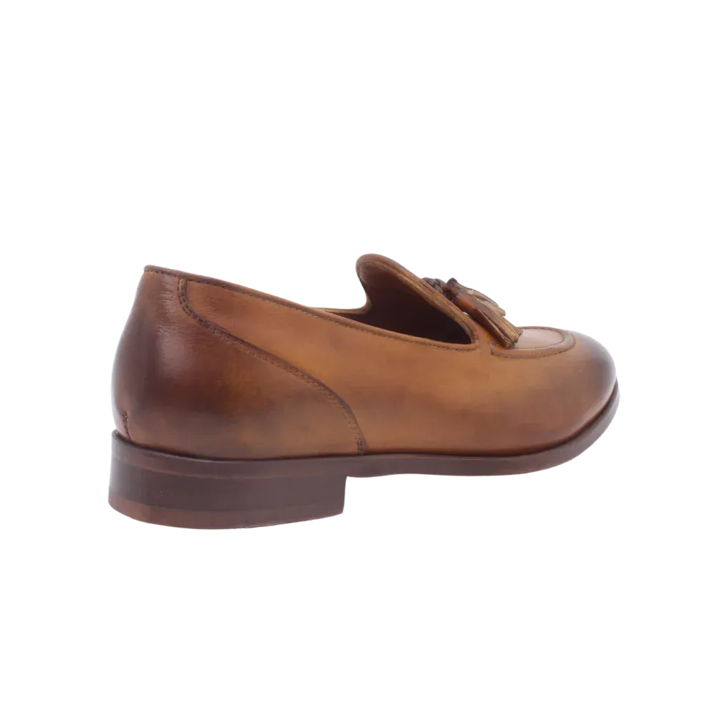 BRD10687 Womens' Moccasin in Calf Leather Siena Tan (BRD10687)