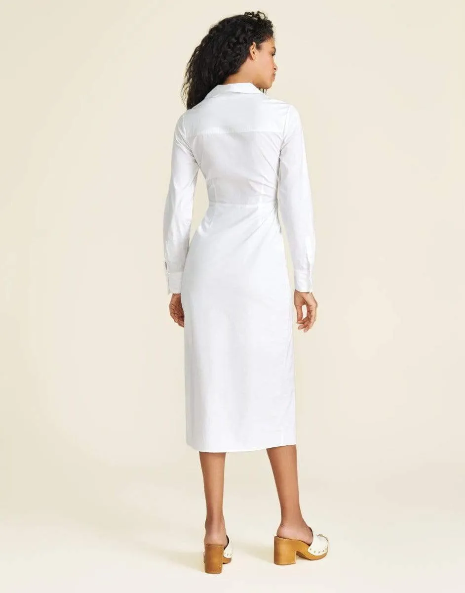 Cita Poplin Midi Dress