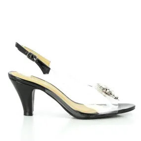 Dalessi Dahlia Black Slingback Heels