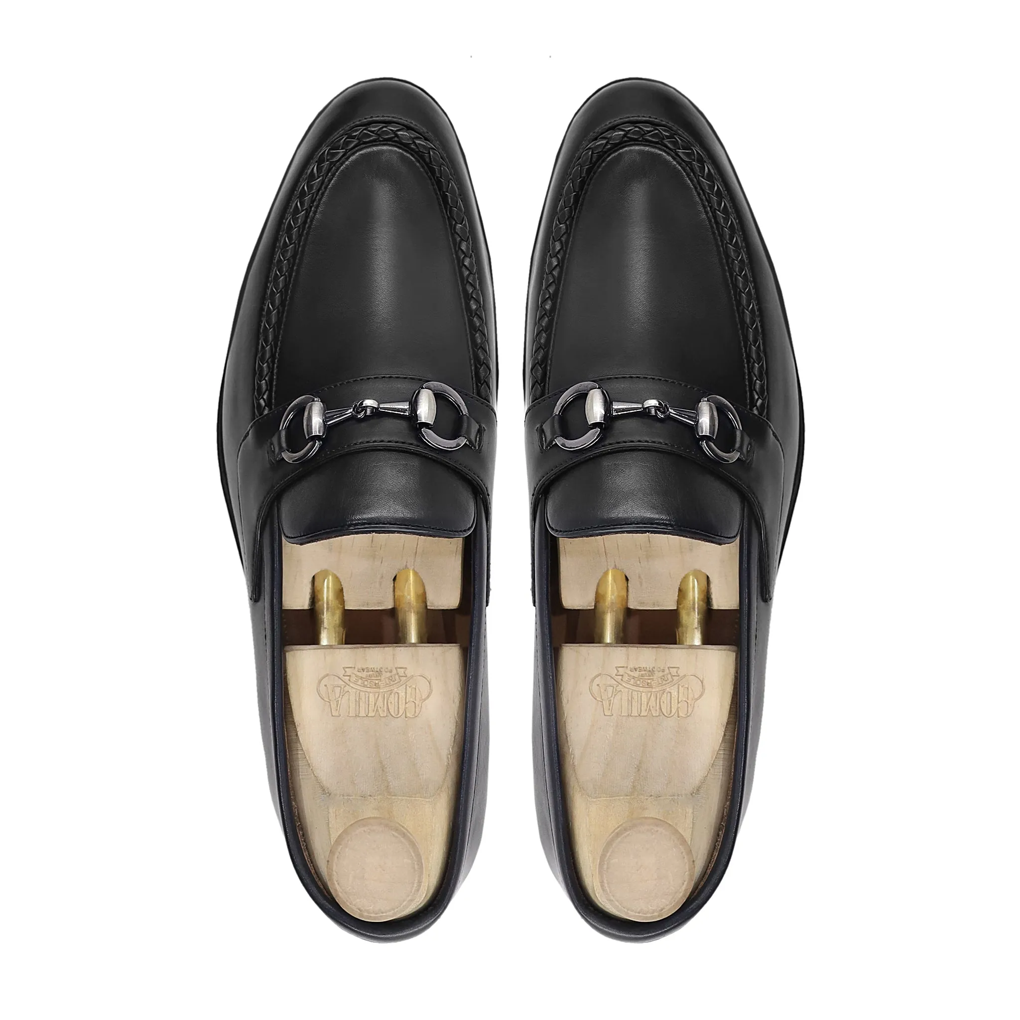 Damla - Men's Black Calf Leather Loafer