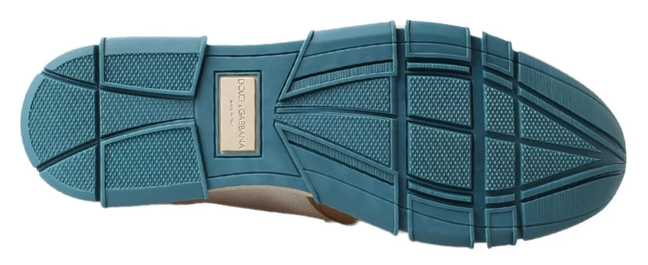 Dolce & Gabbana Hvide Læder Loafers Sko
