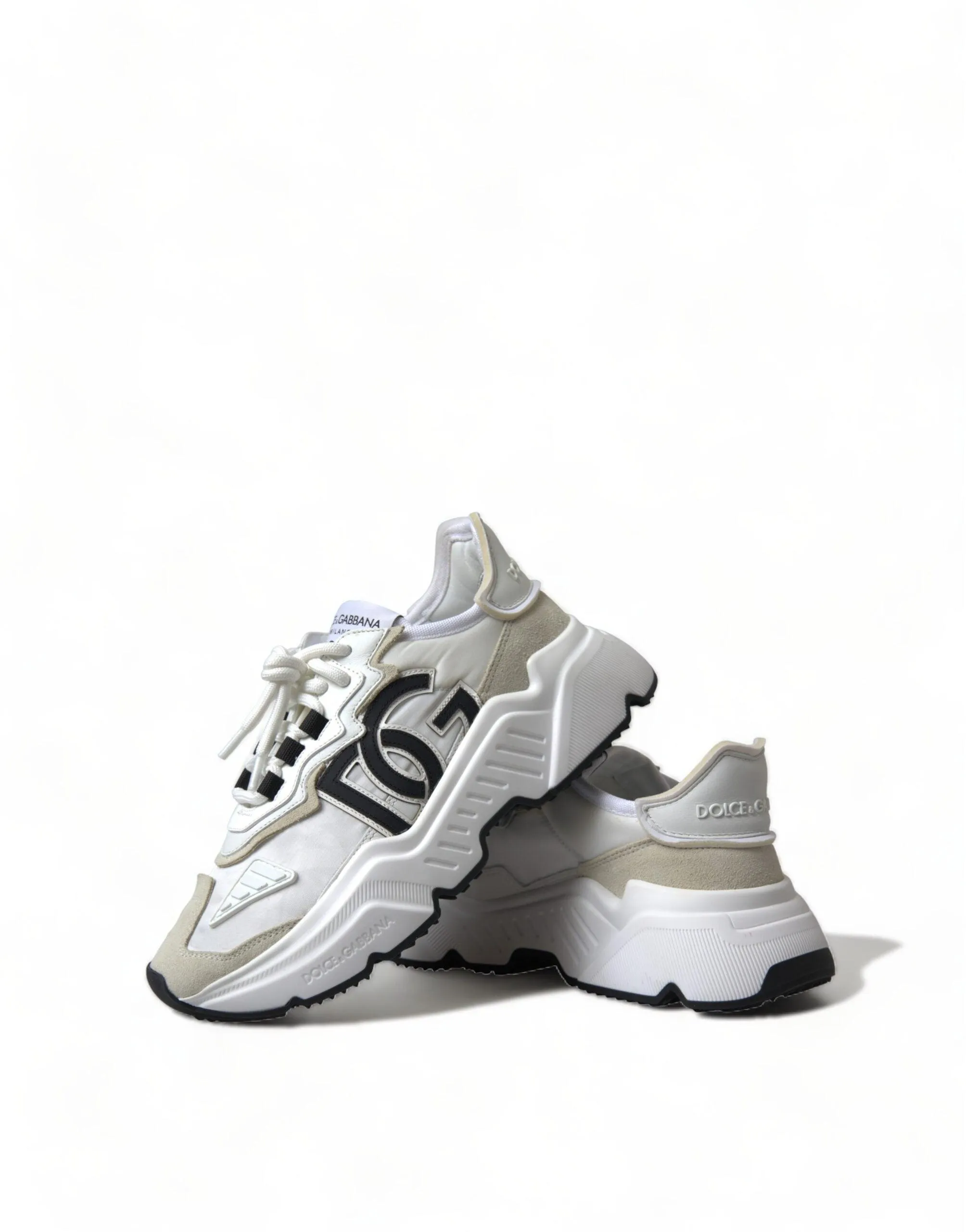Dolce & Gabbana White Bassa Daymaster Sport Sneakers Shoes