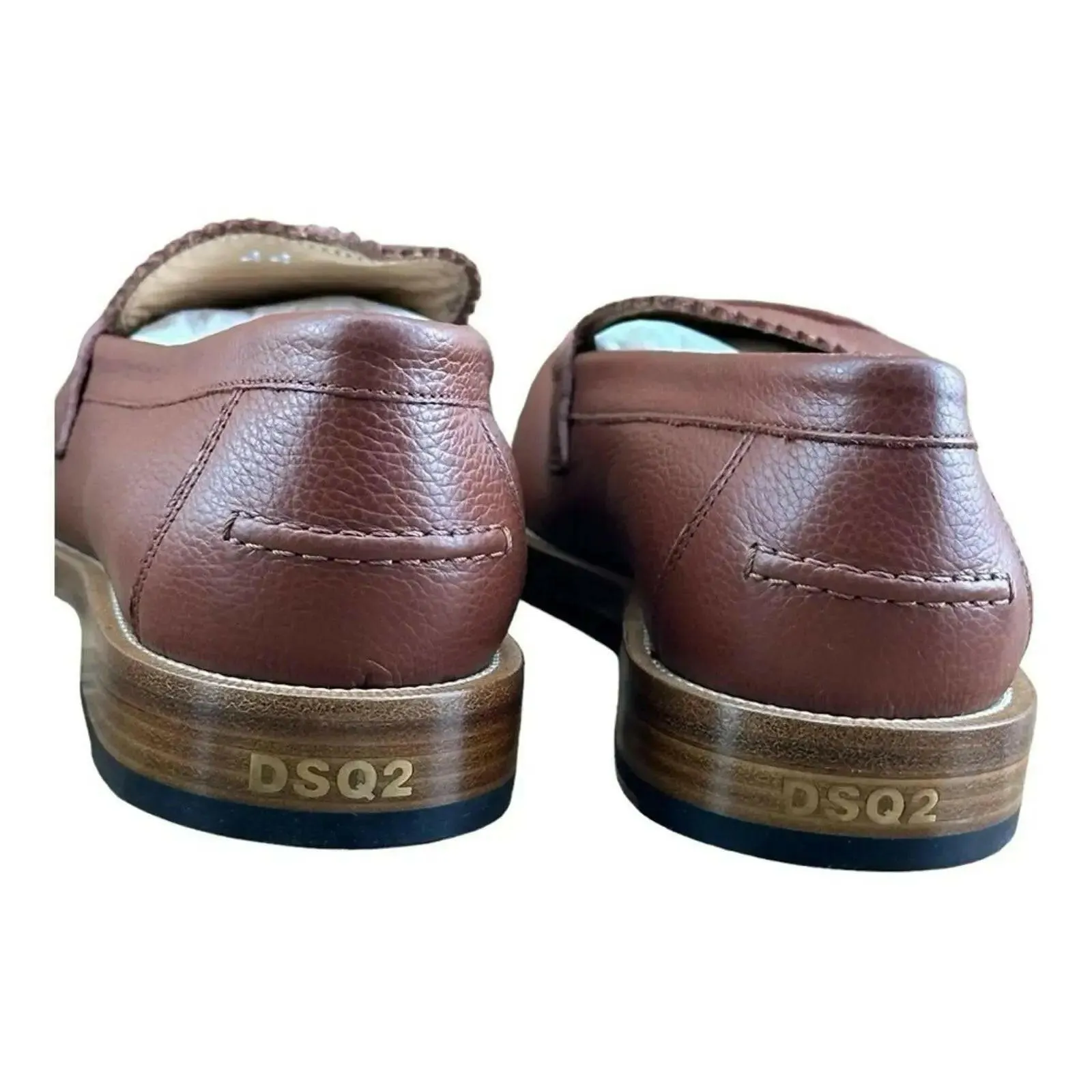 DSQUARED2 BEAU  Brown Penny Loafers Men