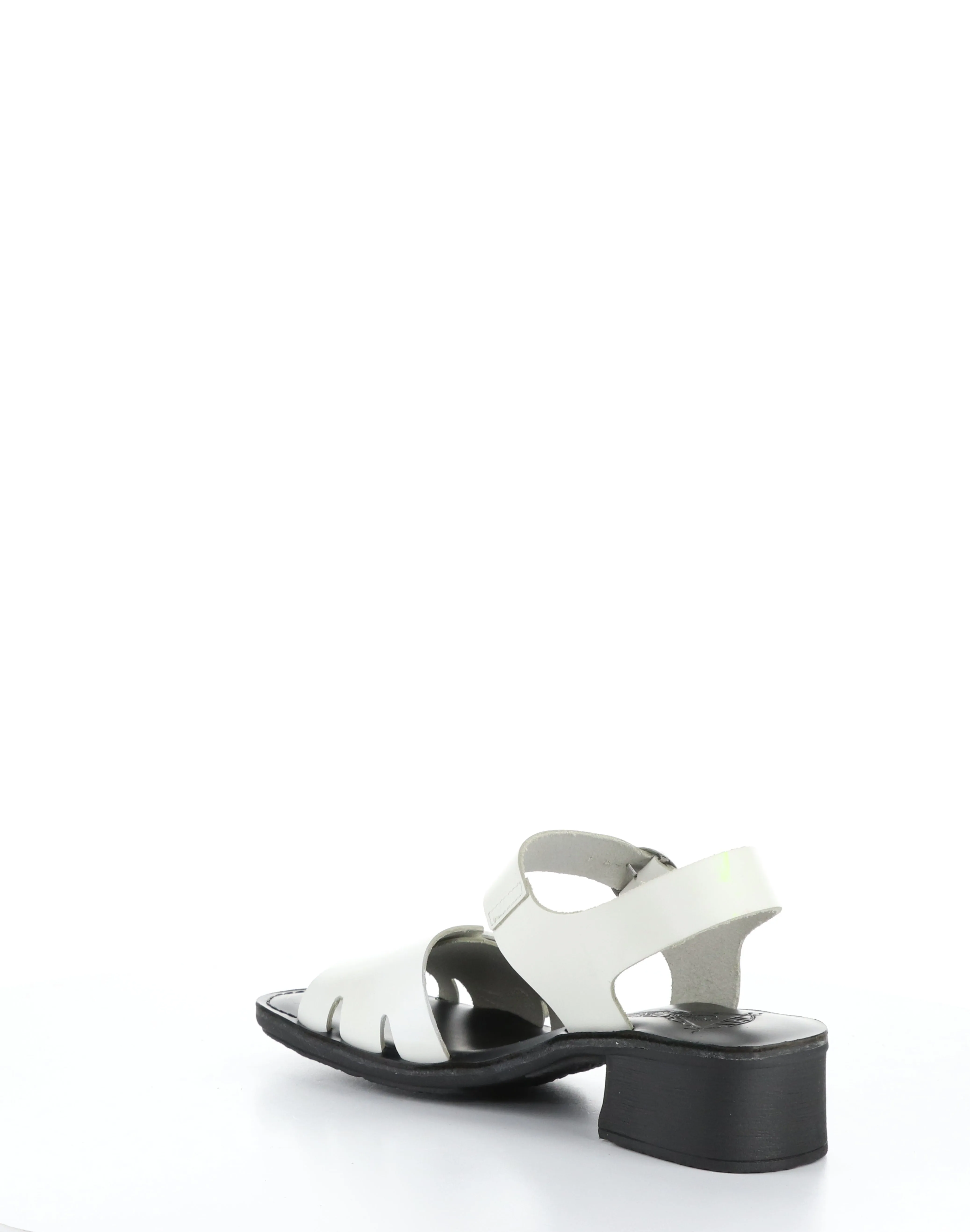 EBLI238FLY 006 WHITE/BLACK Round Toe Sandals