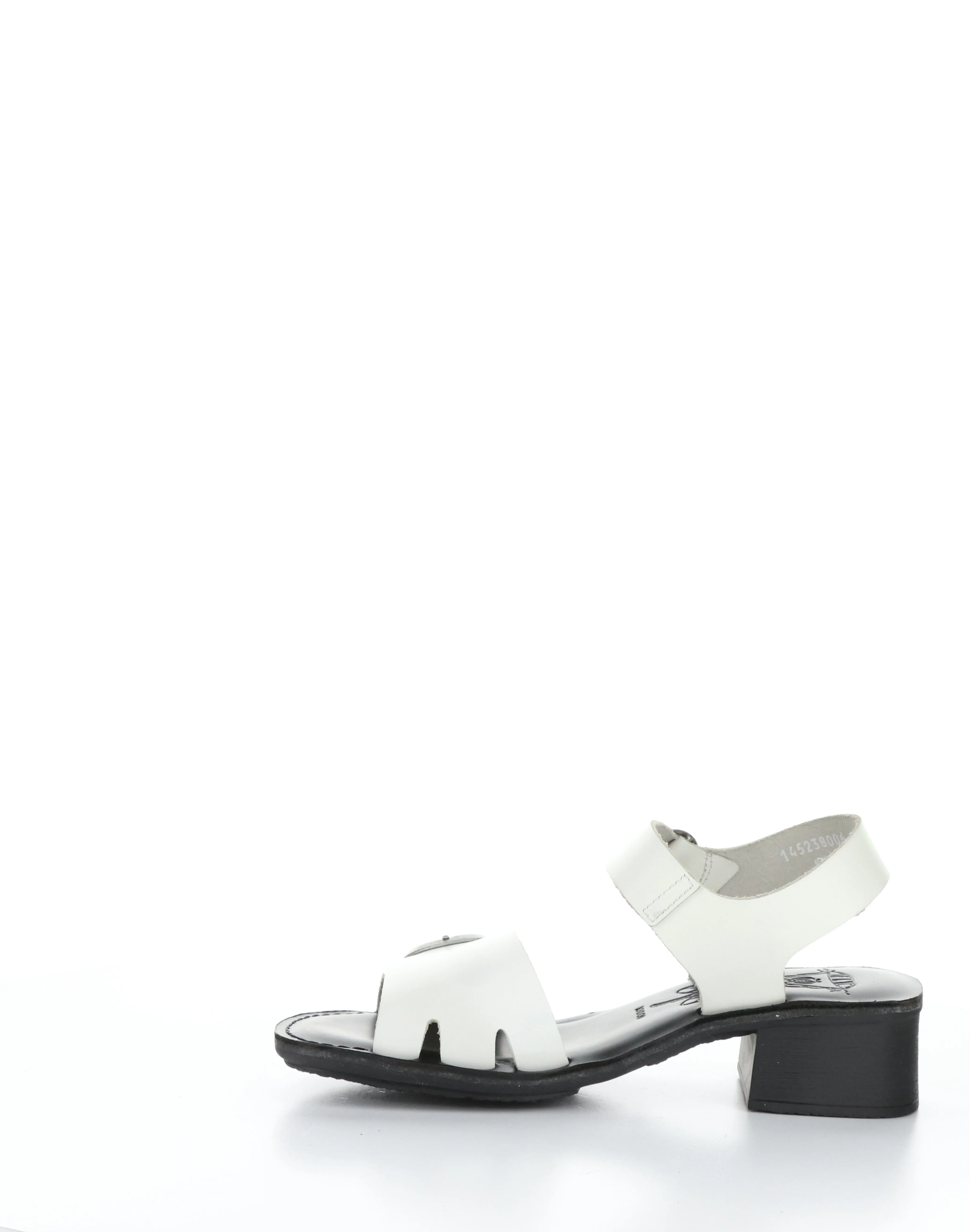EBLI238FLY 006 WHITE/BLACK Round Toe Sandals