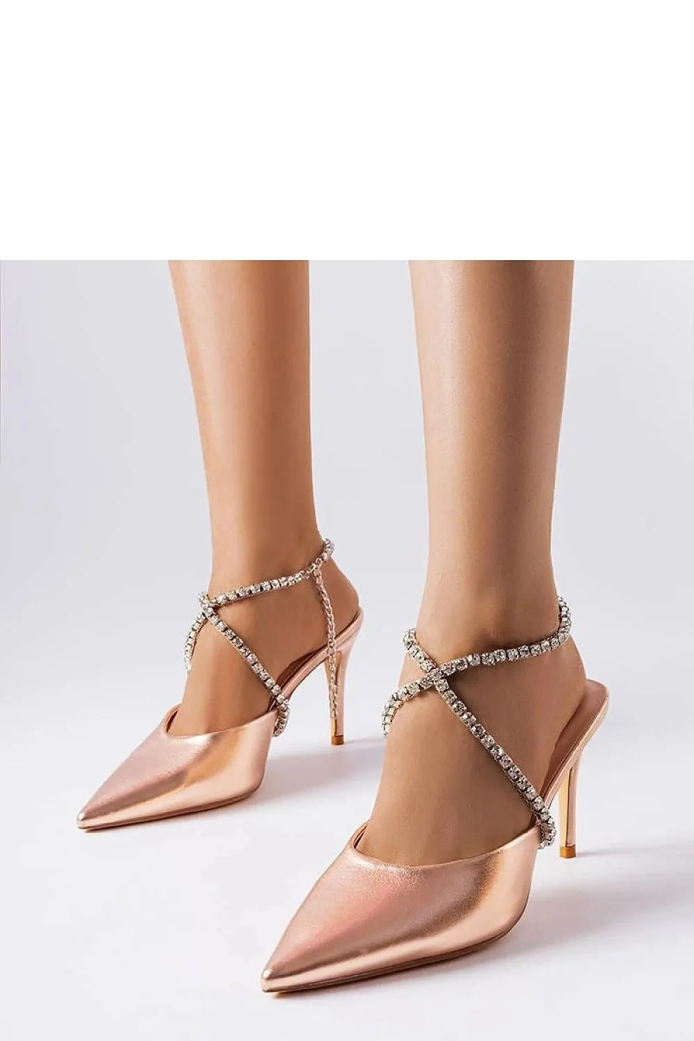 Elegant beige stiletto sandals