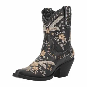 Embroidered Western Mid-calf Boots Walking Boots