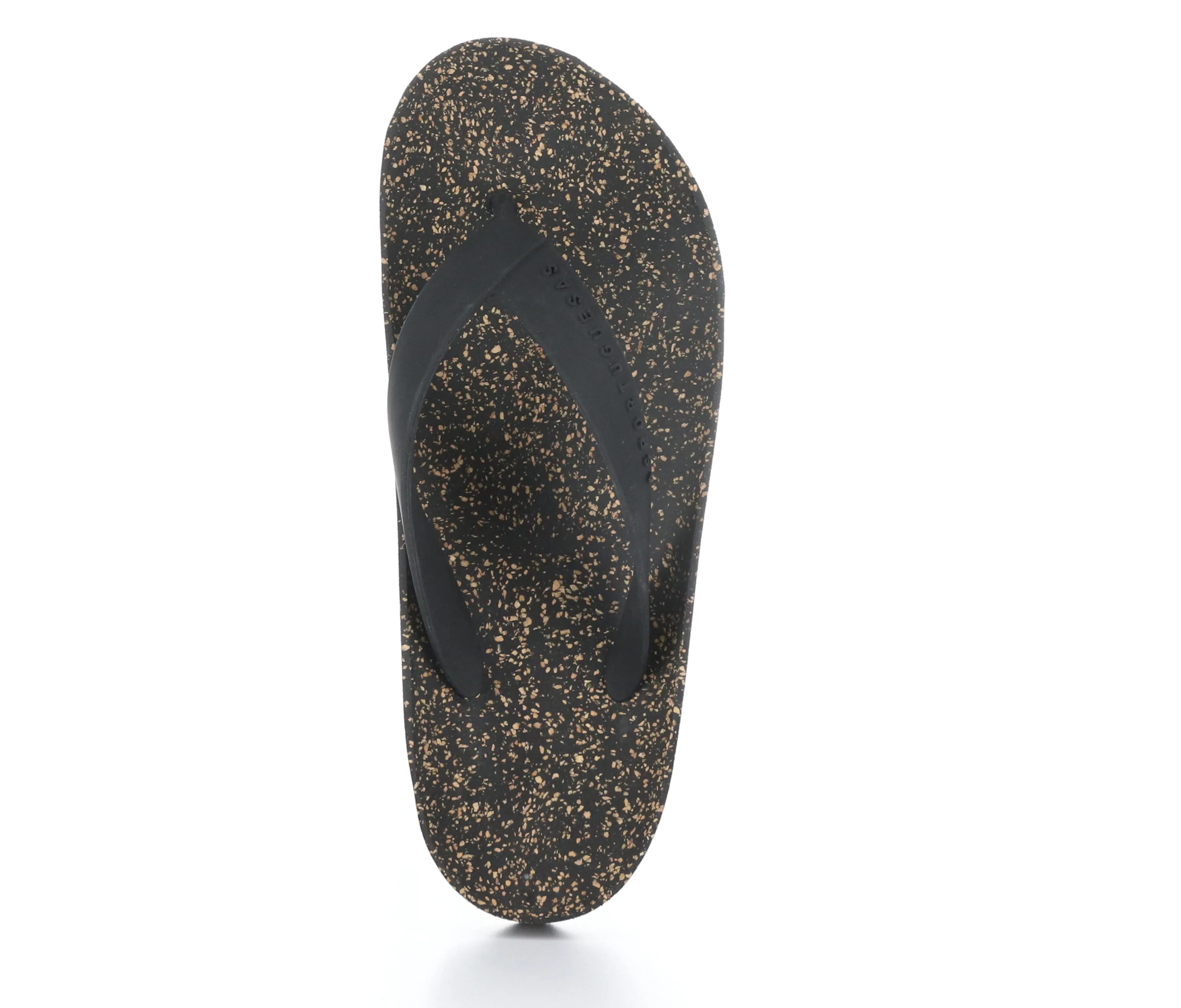 FEEL_L Black Rubber Strap Casual Flip-Flops
