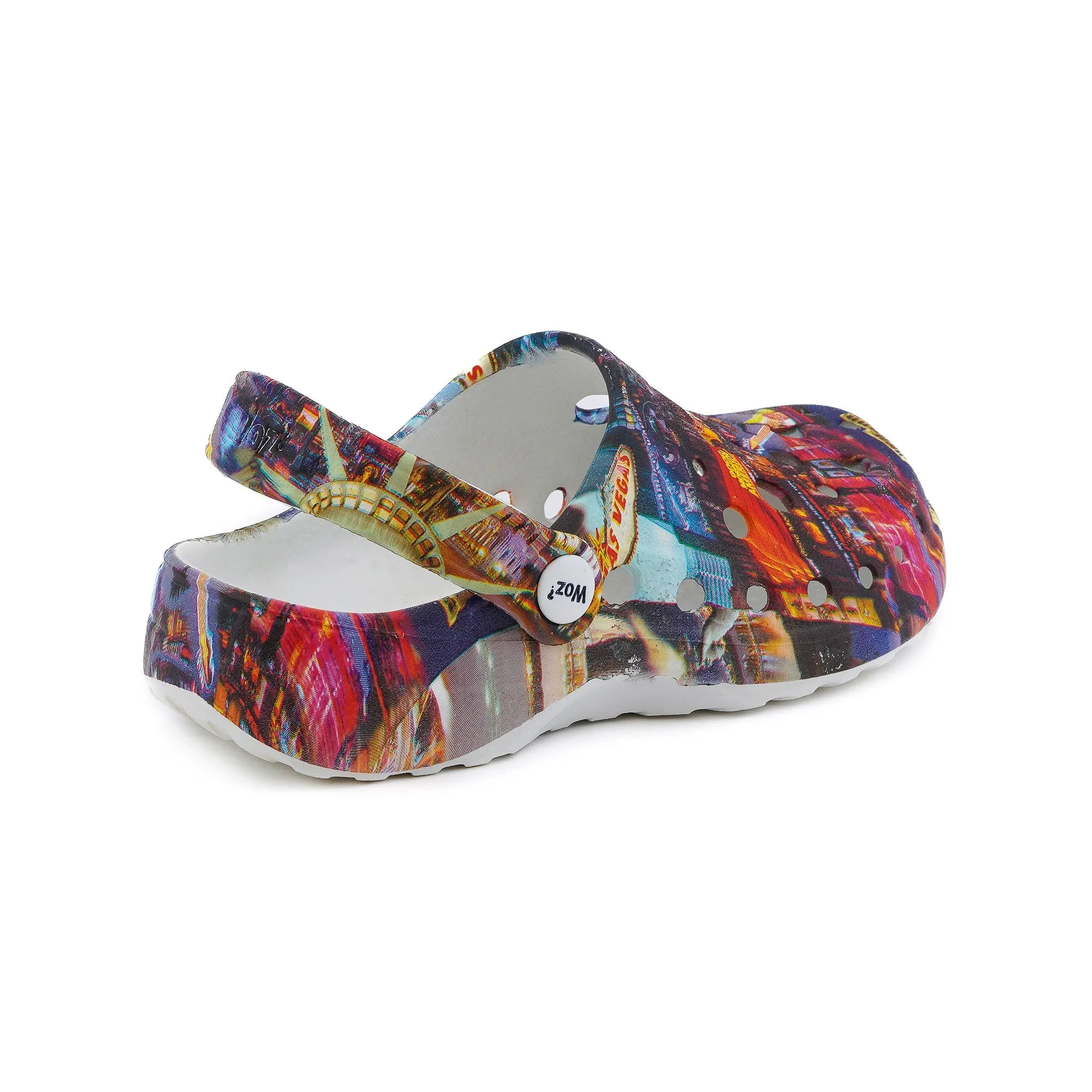 Las Vegas &  New York Print Clogs