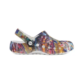 Las Vegas &  New York Print Clogs