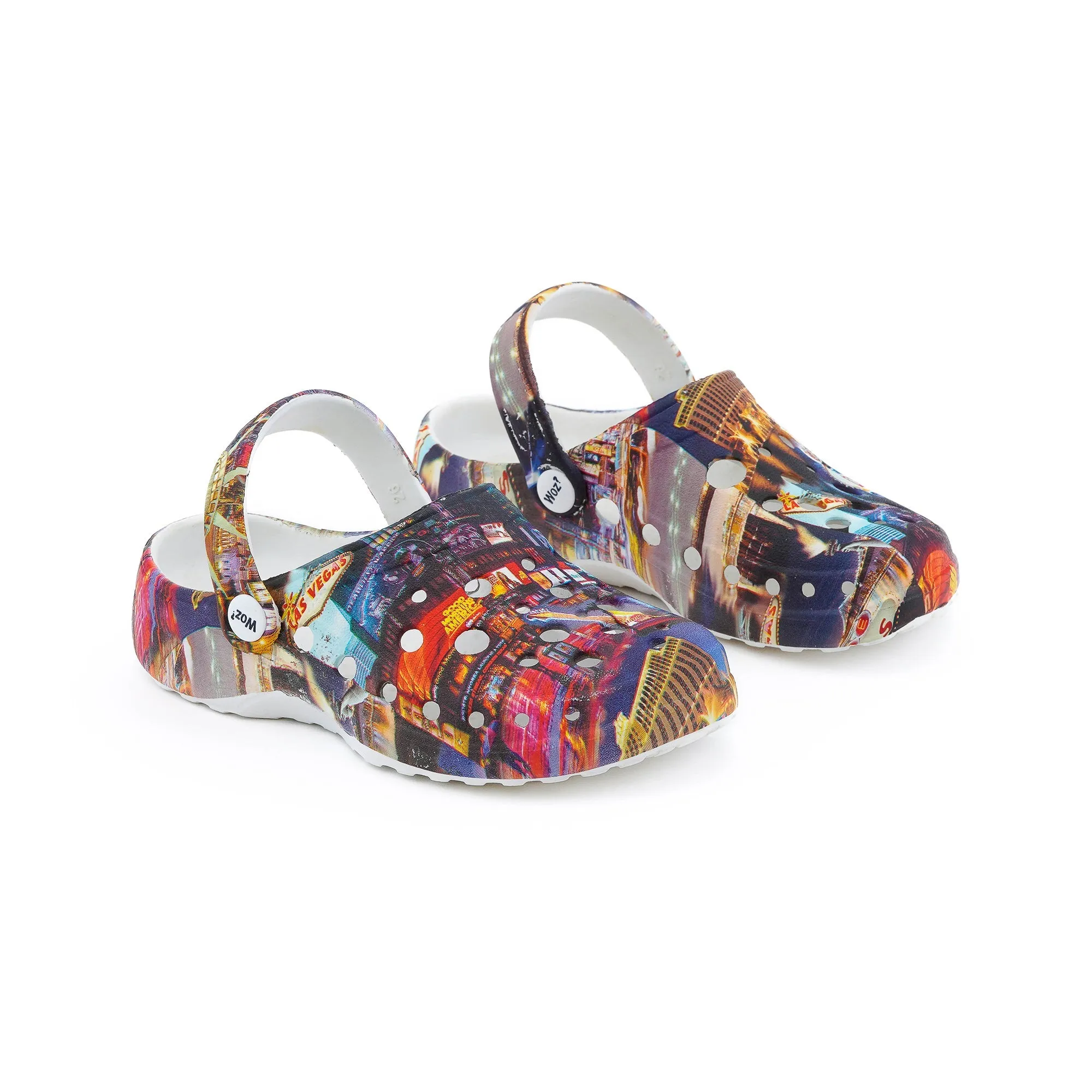 Las Vegas &  New York Print Clogs