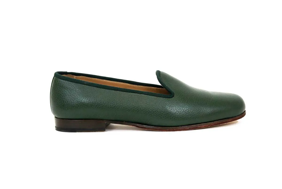 Leather Forest Green Loafers