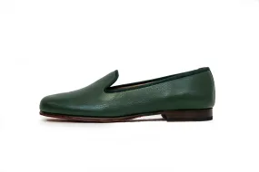 Leather Forest Green Loafers