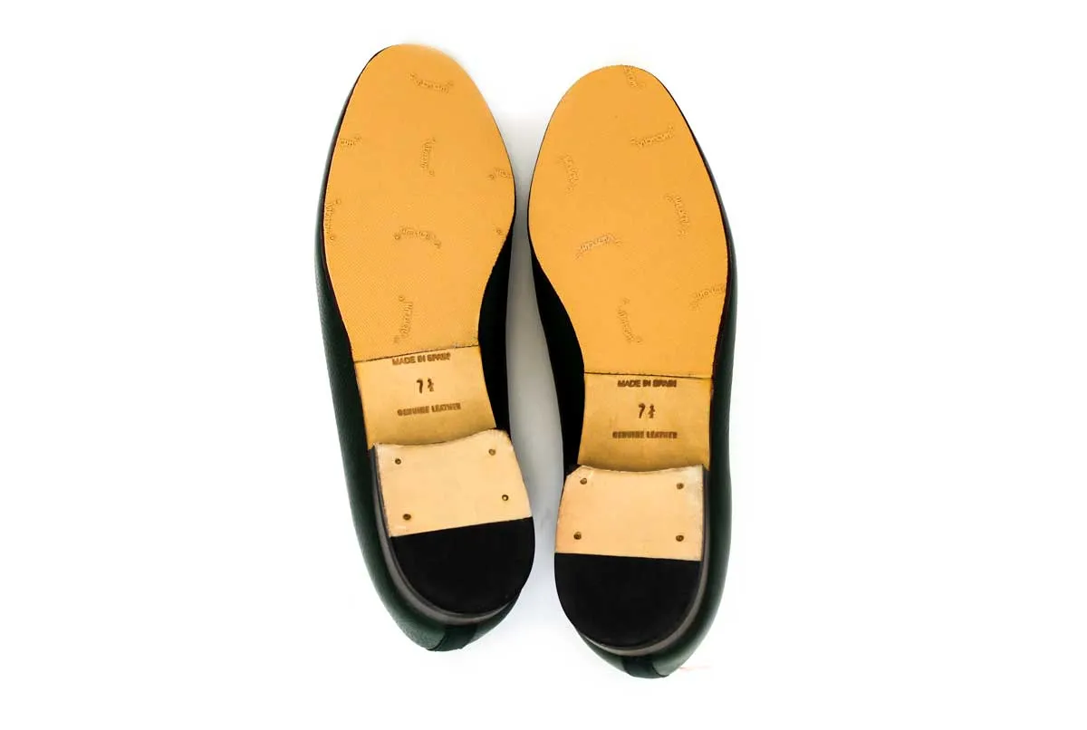 Leather Forest Green Loafers