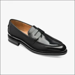 Loake 356 Black Saddle Loafer Shoe@