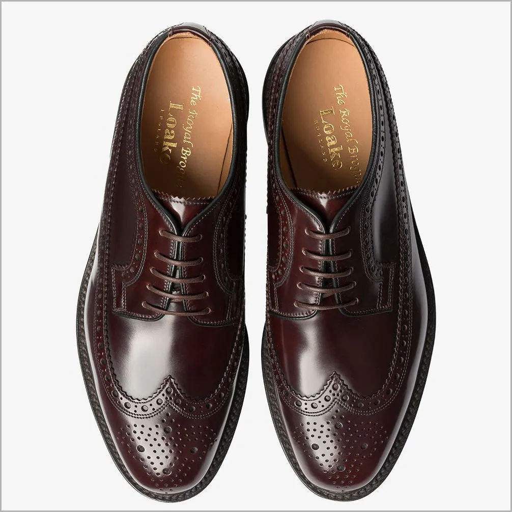 Loake Royal Burgundy  Leather Shoe--