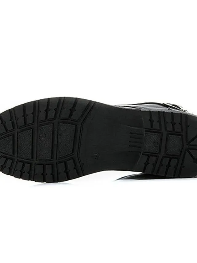Men's Combat Boots PU Leather Casual Boots