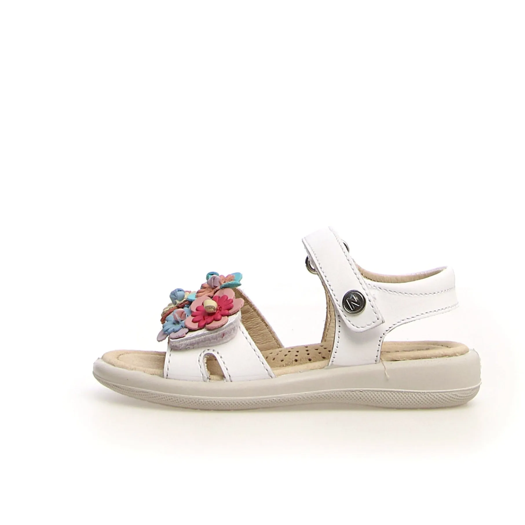 Naturino Brahma | Calf White Kids Sandals