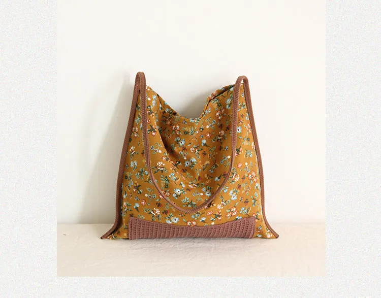 Niche Design Shoulder Canvas Bag Retro Style Bag OP1016