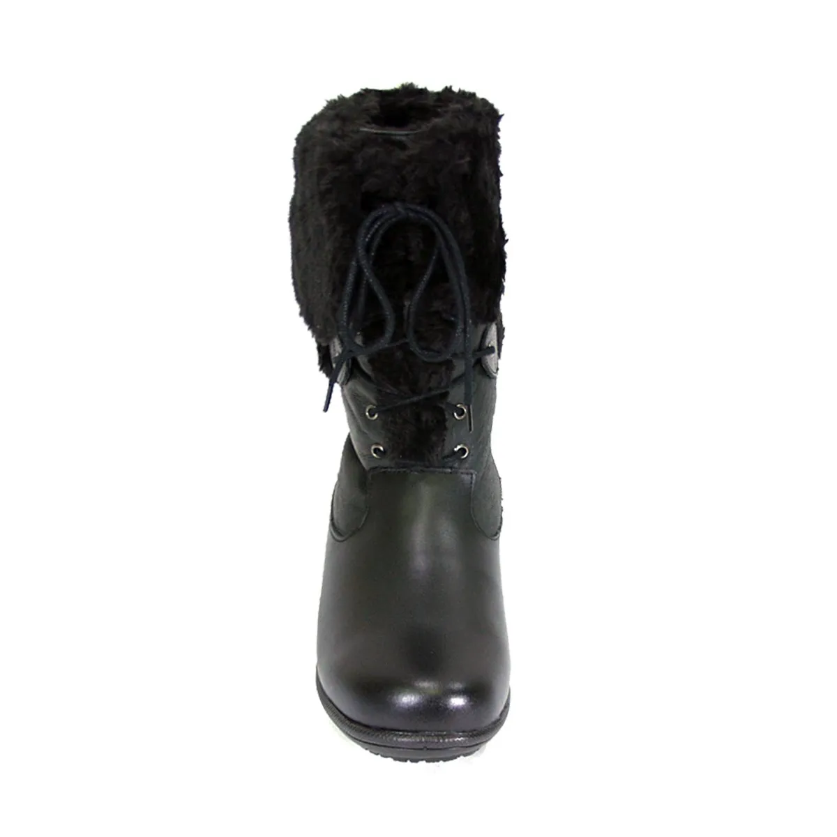 PEERAGE Carly Women's Wide Width Leather Mid-Calf Boots