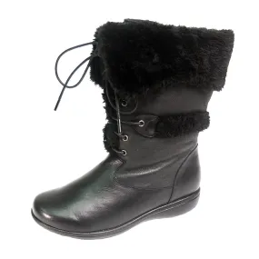 PEERAGE Carly Women's Wide Width Leather Mid-Calf Boots