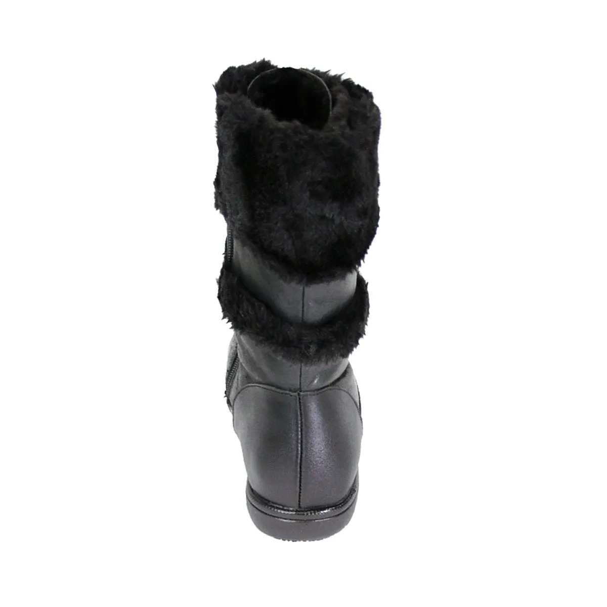 PEERAGE Carly Women's Wide Width Leather Mid-Calf Boots