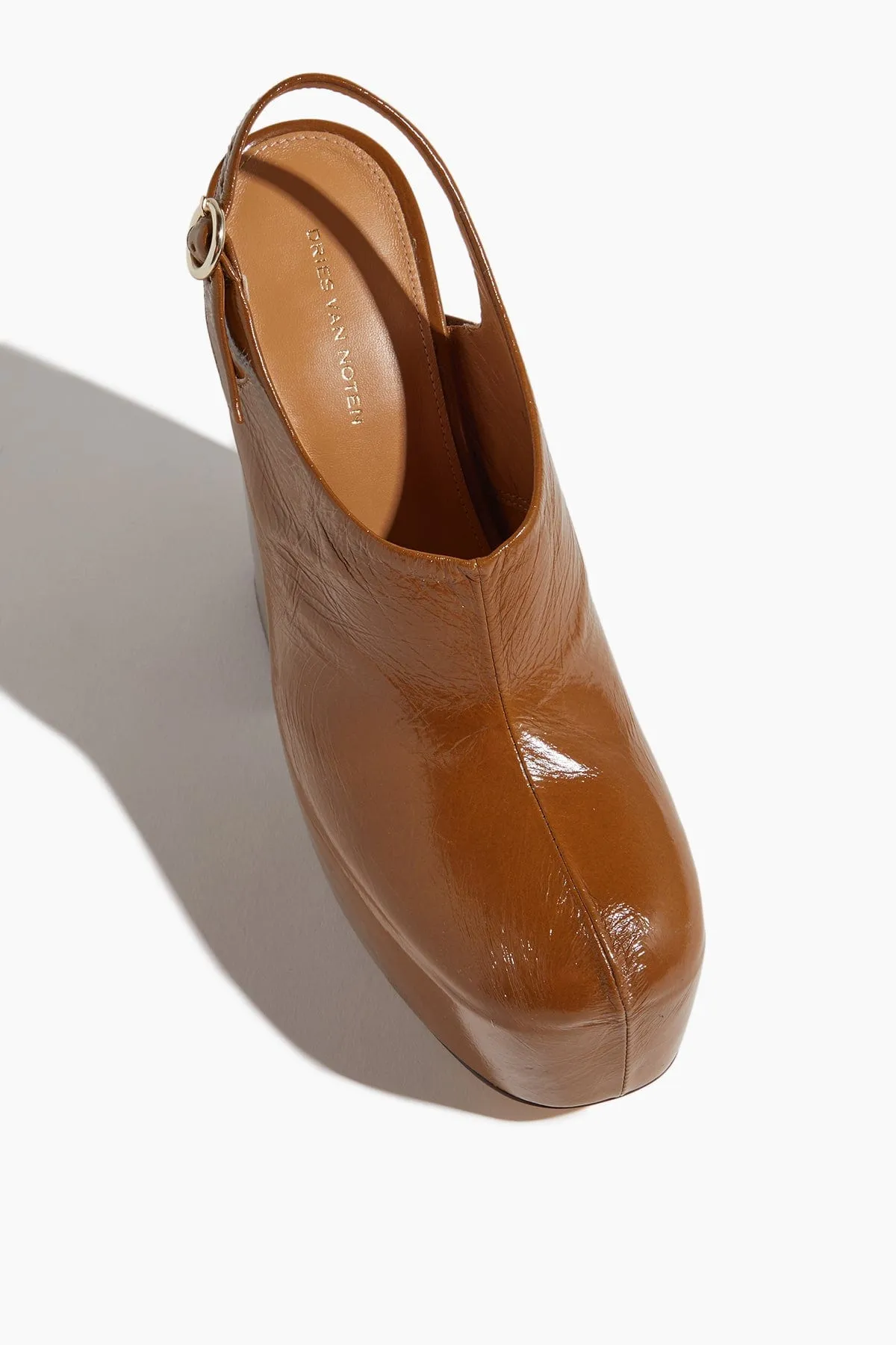 Platform Boot in Tan