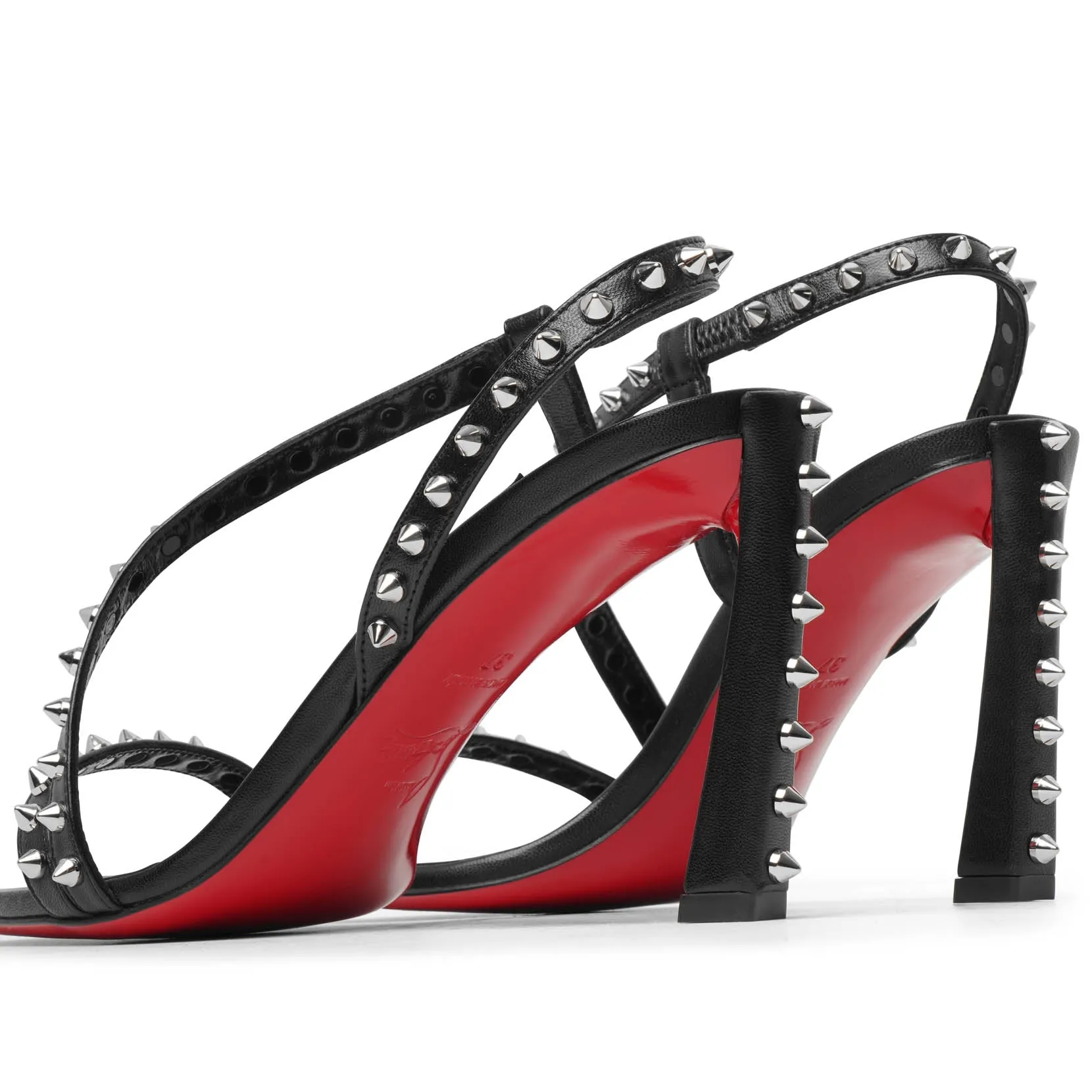 Rosa Condorapik 85 black leather sandals