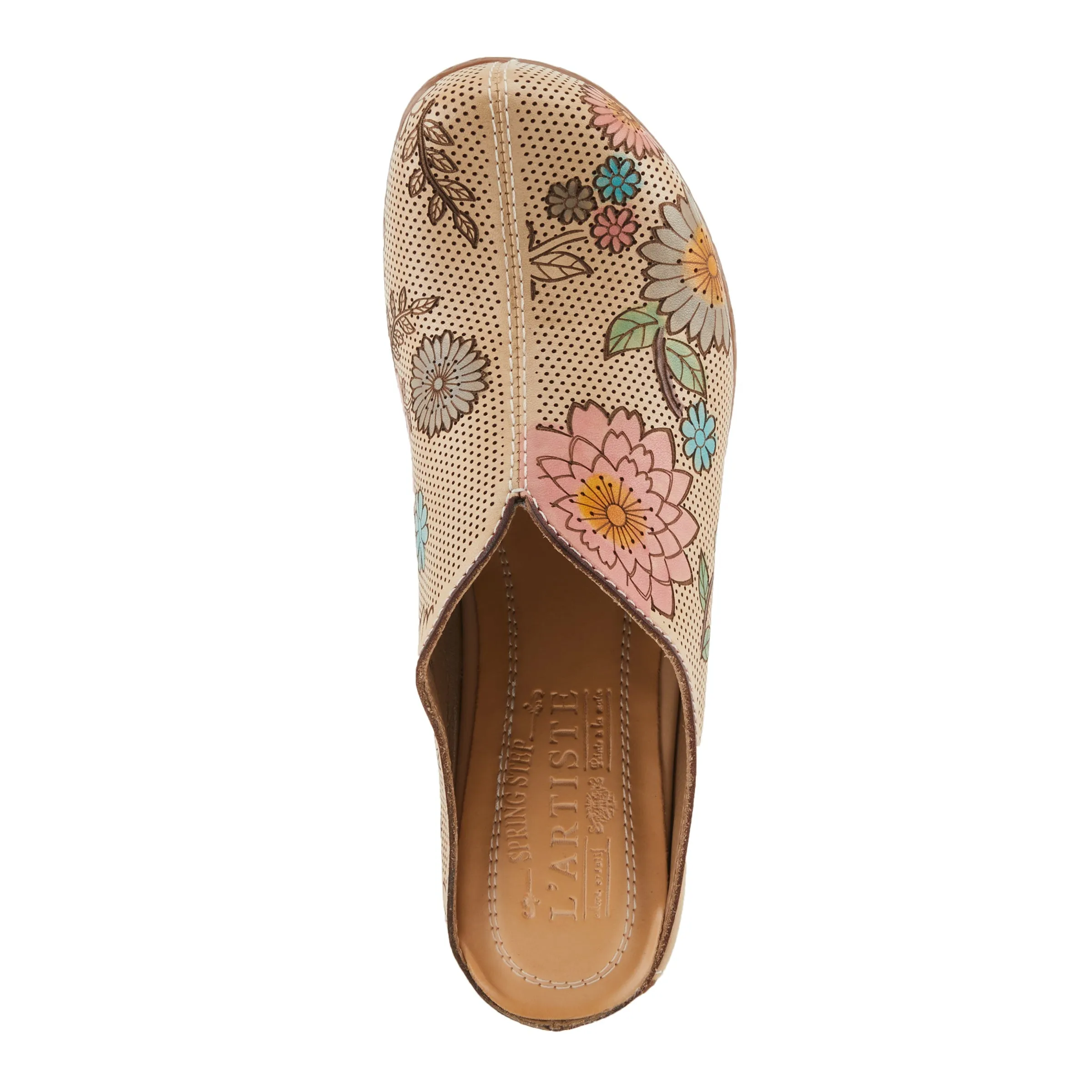 Spring Step Shoes L'Artiste Chienti Clogs Women's Hand Painted Leather
