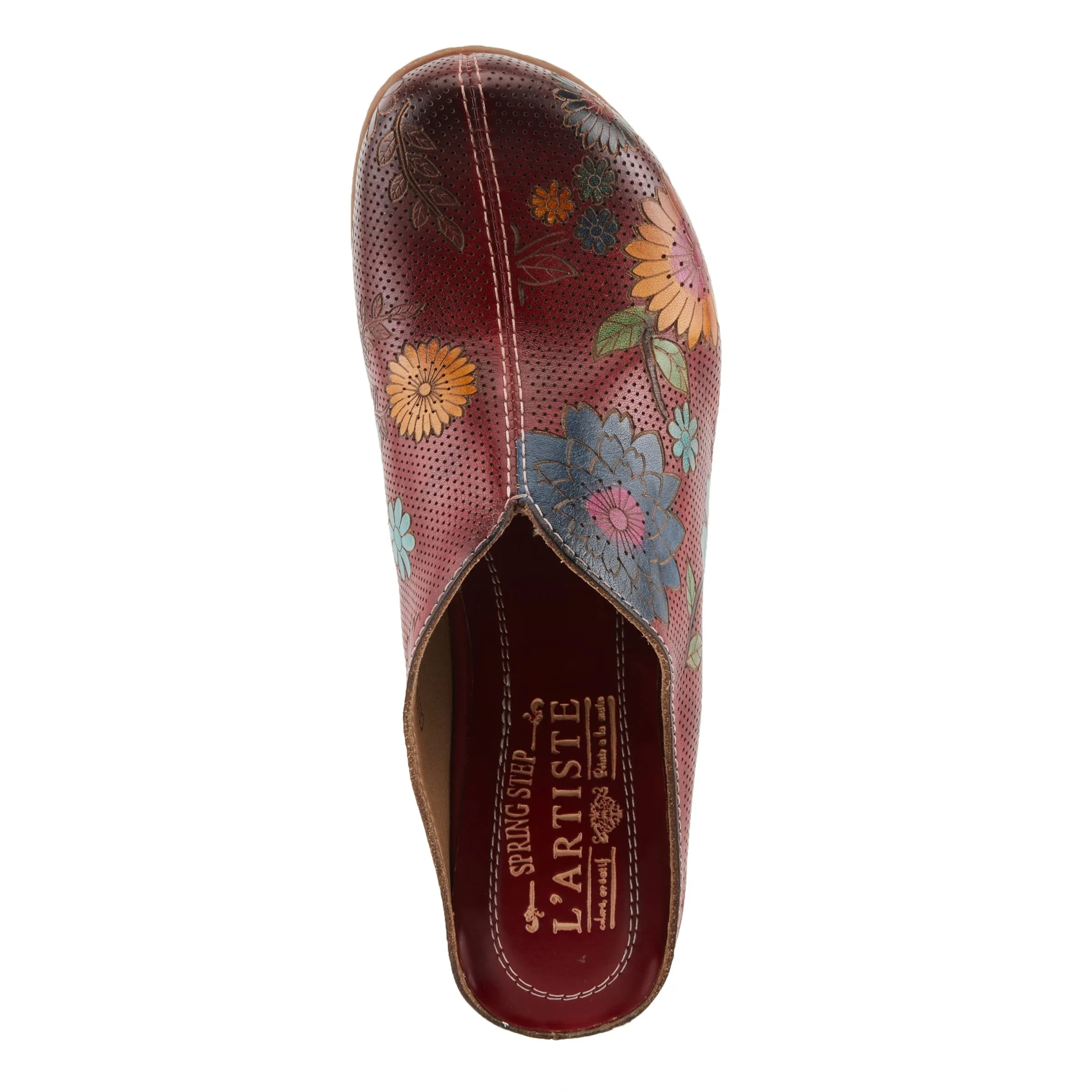 Spring Step Shoes L'Artiste Chienti Clogs Women's Hand Painted Leather