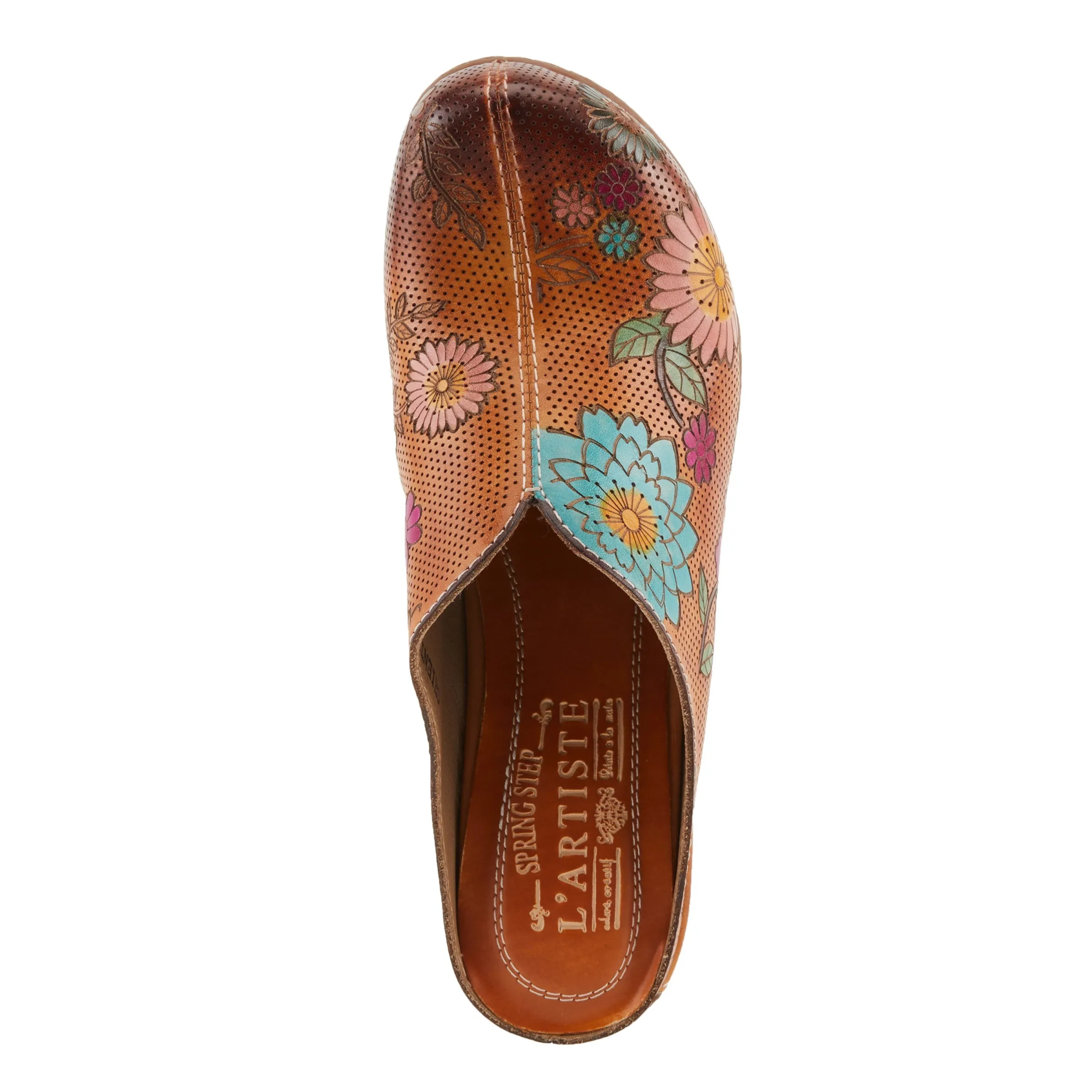 Spring Step Shoes L'Artiste Chienti Clogs Women's Hand Painted Leather