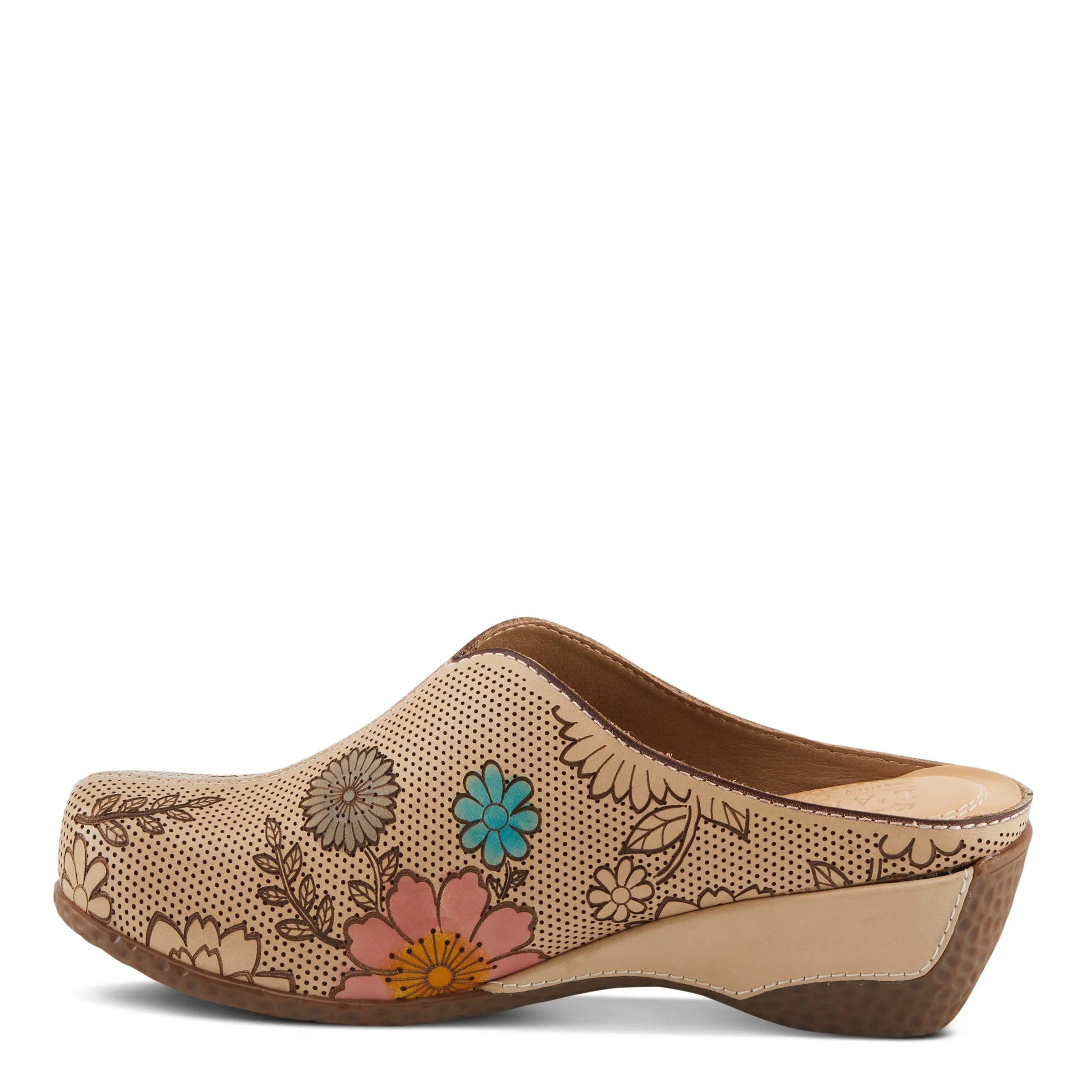 Spring Step Shoes L'Artiste Chienti Clogs Women's Hand Painted Leather