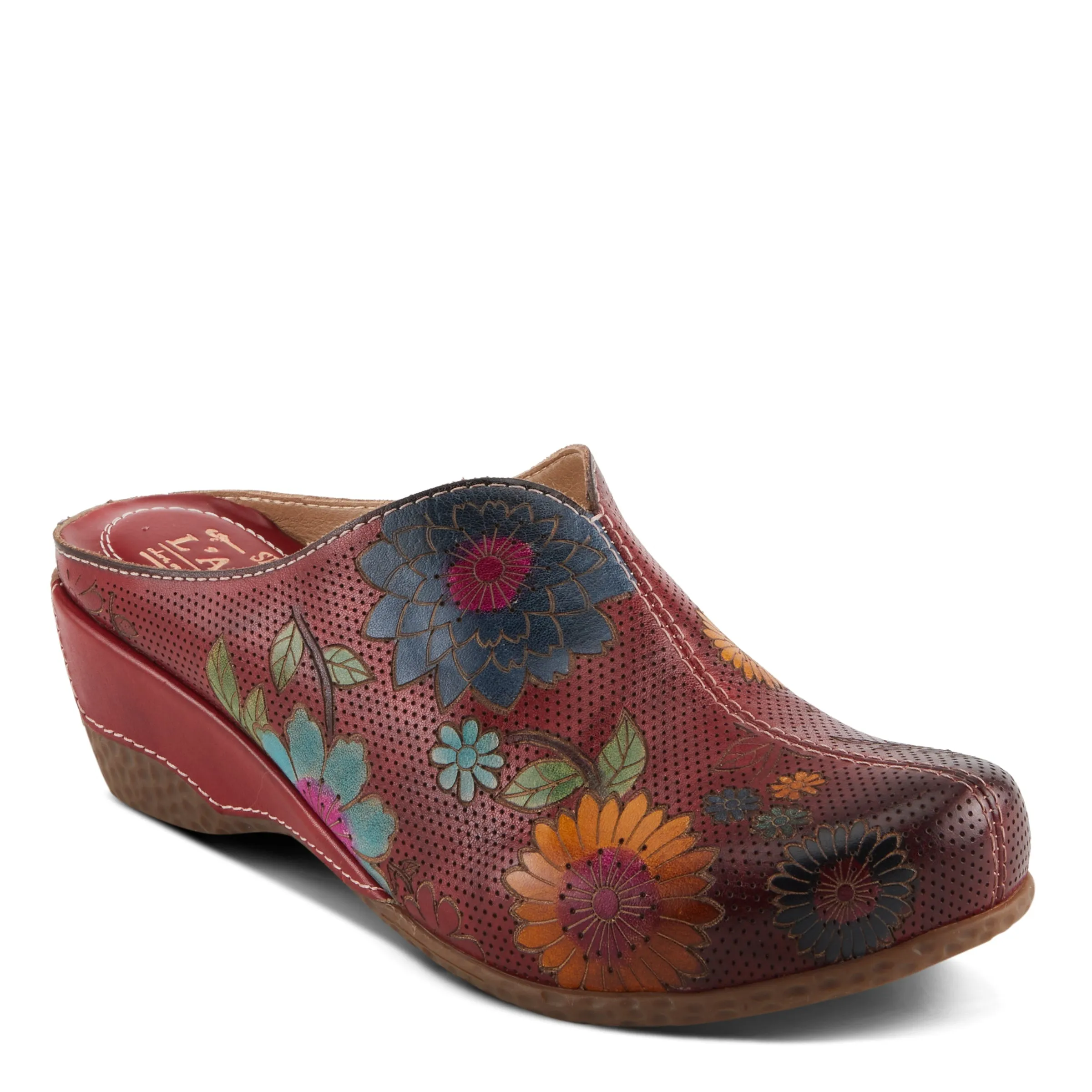Spring Step Shoes L'Artiste Chienti Clogs Women's Hand Painted Leather