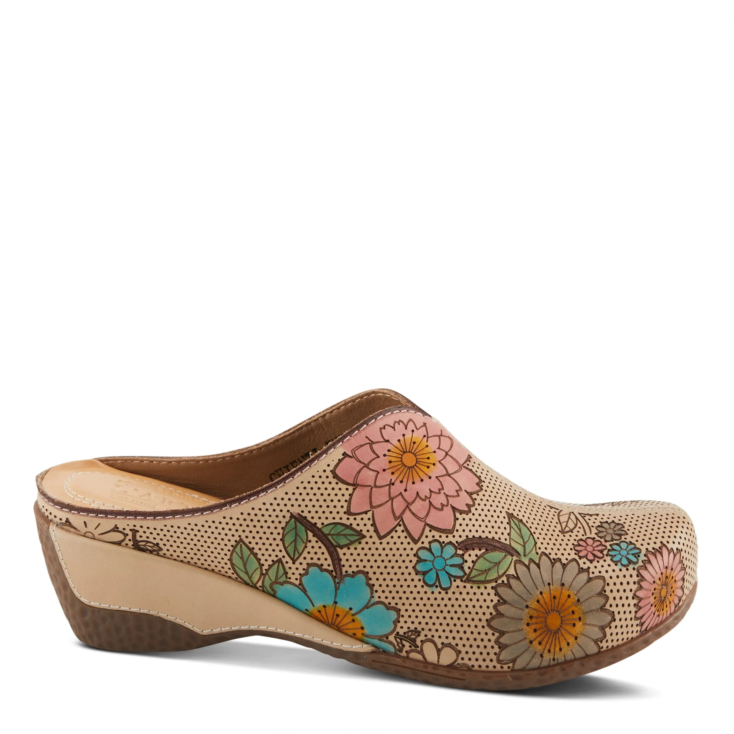 Spring Step Shoes L'Artiste Chienti Clogs Women's Hand Painted Leather