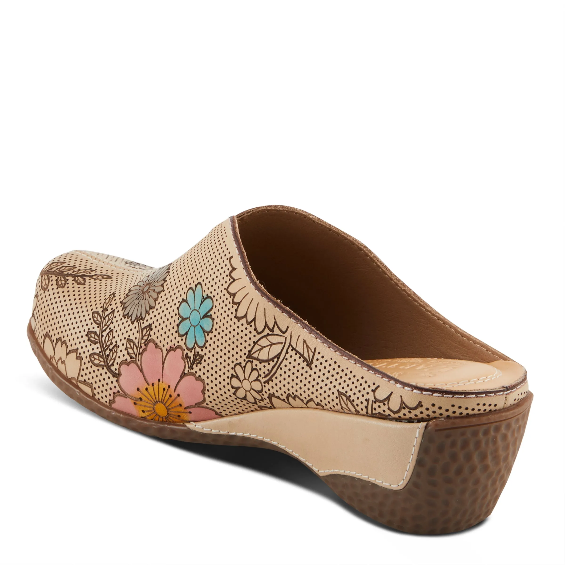 Spring Step Shoes L'Artiste Chienti Clogs Women's Hand Painted Leather