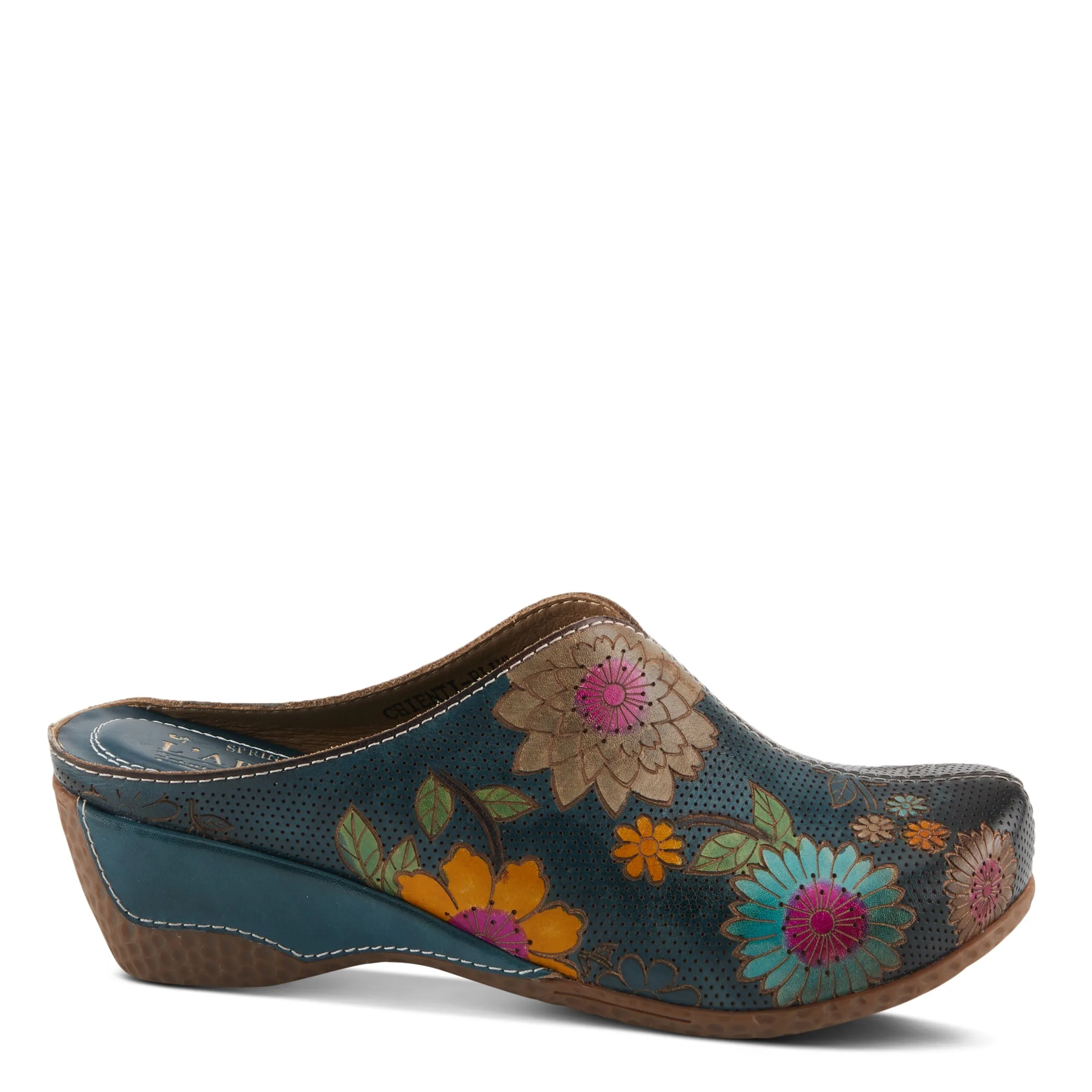 Spring Step Shoes L'Artiste Chienti Clogs Women's Hand Painted Leather
